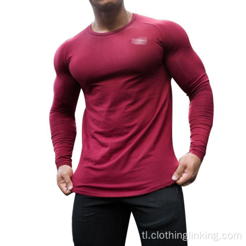 Crew-Neck Workout Muscle Compression Tees